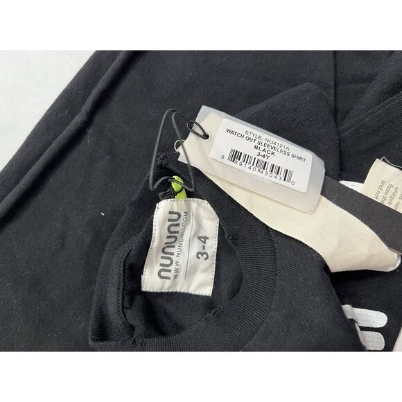 Nununu Watch Out Sleeveless Shirt in Black - Picture 5 of 5